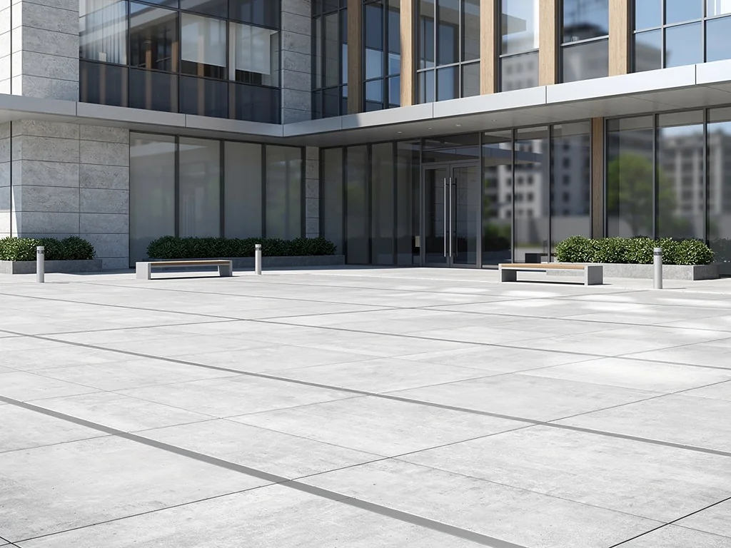 Commercial concrete flatwork and parking lot completed for business in Spring TX
